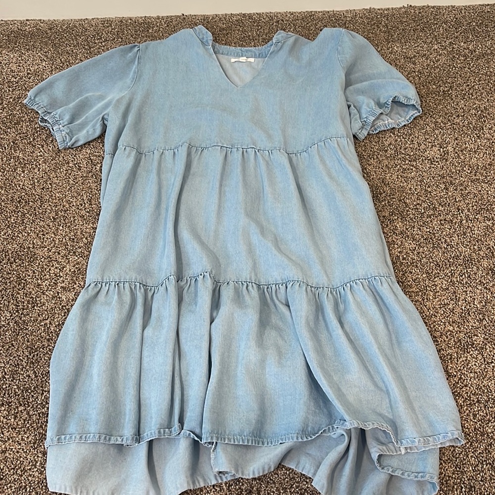 Brand New light washed flowy dress
